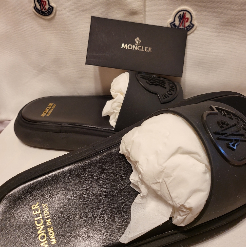 100% Authentic Moncler Woman's Slides